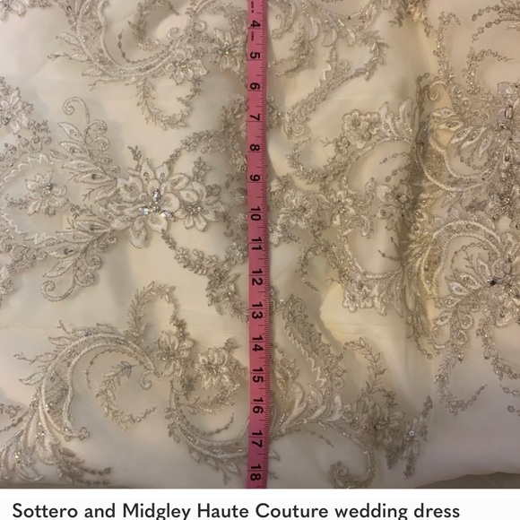 Sottero and Midgley Haute Couture wedding dress gown size 8 Ivory - Picture 14 of 15